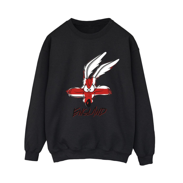 Looney Tunes Womens/Ladies Coyote England Face Sweatshirt XL Sv Black XL