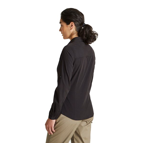 Craghoppers Womens/Ladies Expert Kiwi Long-Sleeved Shirt 8 UK B Black 8 UK