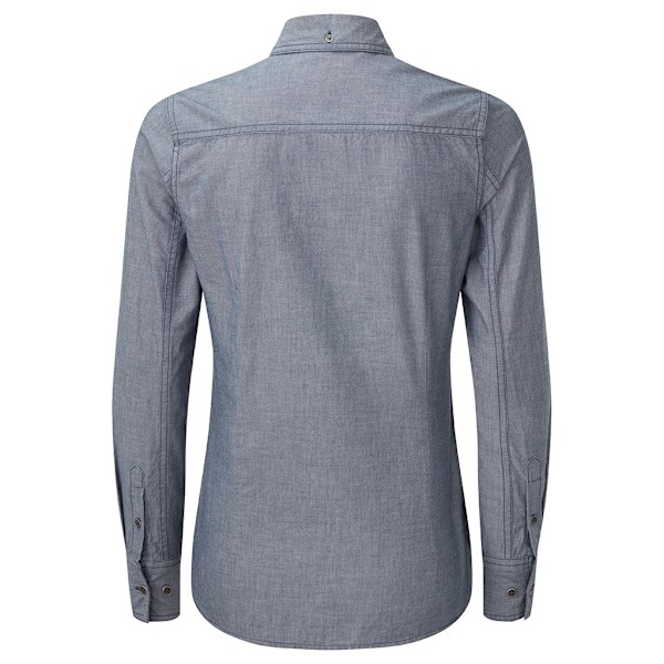 Premier Dam/Dam Chambray Organisk Långärmad Skjorta 3XL I Indigo Denim 3XL