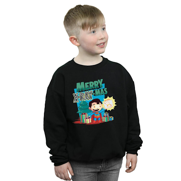 DC Comics Boys Super Friends Merry X-RayMas Sweatshirt 12-13 år Black 12-13 Years