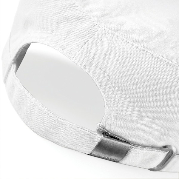 Beechfield Army Cap / Huvudbonad One Size Vit White One Size