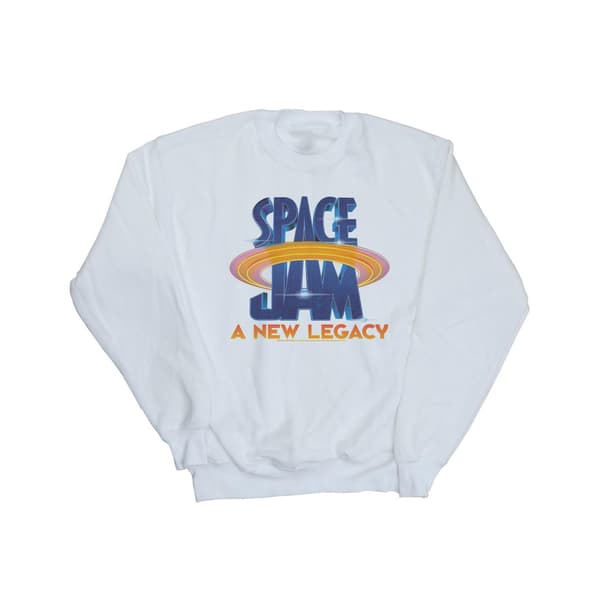 Space Jam: A New Legacy Flicklogotyp Tröja för flickor 5-6 år W White 5-6 Years
