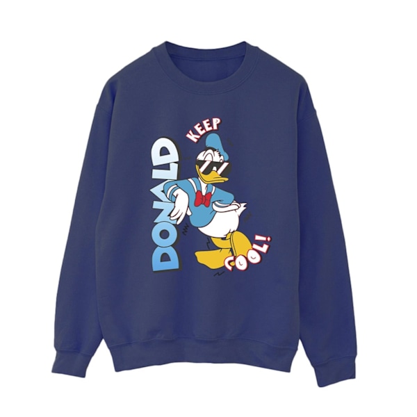 Disney Dam/Kvinnor Kalle Anka Cool Sweatshirt XL Marinblå Navy Blue XL