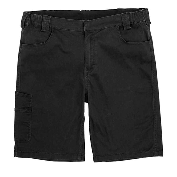 WORK-GUARD by Result Herr Chino Stretch Slim Shorts L Svart Black L