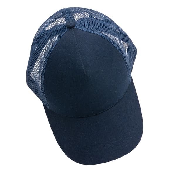 XD Collection Borstad Bomull 5 Panel Truckerkeps One Size Marinblå Navy One Size