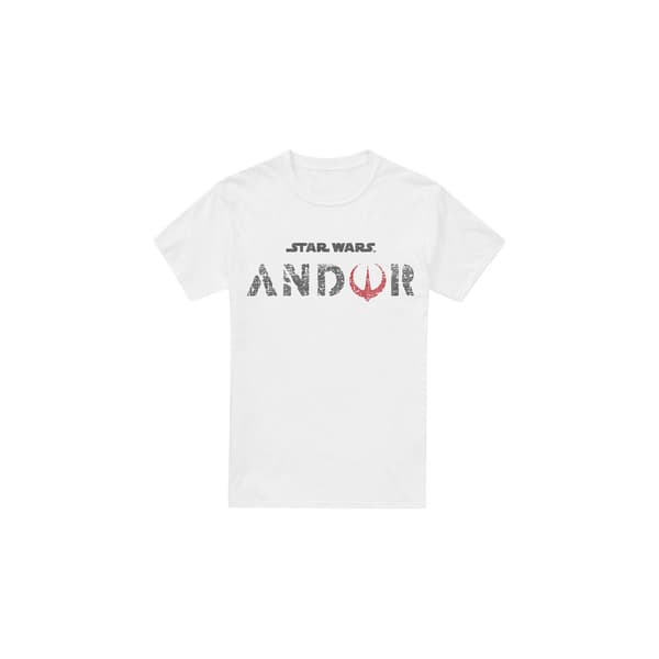 Star Wars Herr Andor Logotyp T-Shirt M Vit White M