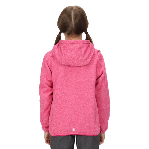 Regatta Maxwell Marl Soft Shell-jacka för barn 5-6 år Pink Fusion 5-6 Years