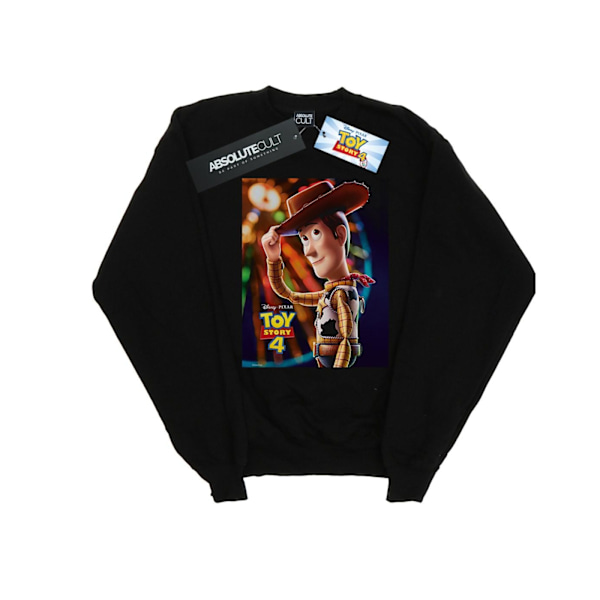 Disney Girls Toy Story 4 Woody Poster Sweatshirt 7-8 år Svart Black 7-8 Years