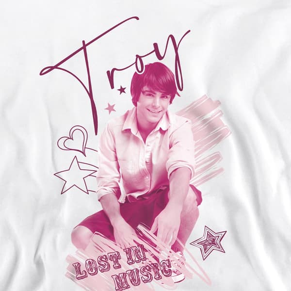 High School Musical Unisex Vuxen Troy Sweatshirt M Vit White M
