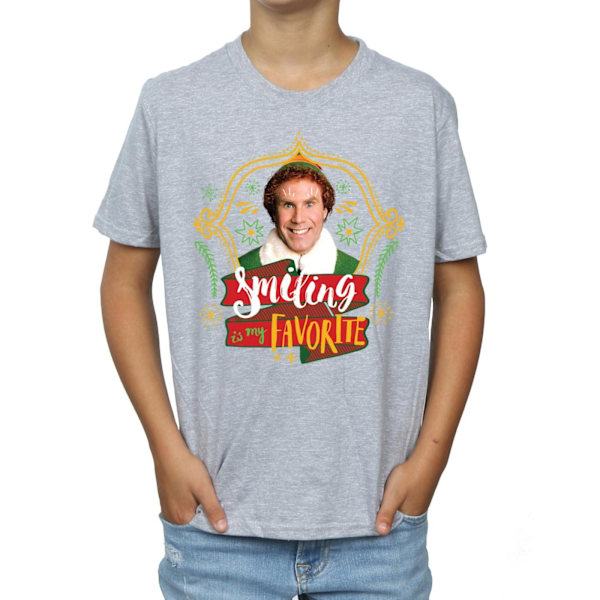 Elf Boys Buddy Smiling T-shirt 12-13 år Sportgrå Sports Grey 12-13 Years
