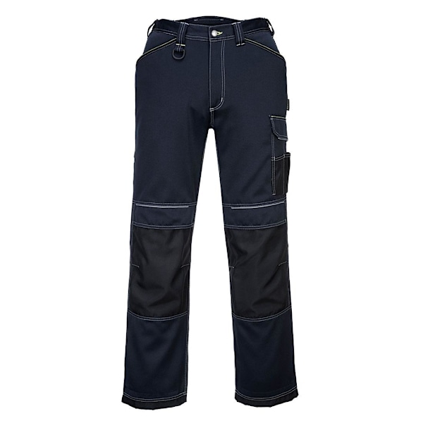 Portwest Herr PW3 Arbetsbyxor 44R Marinblå/Svart Navy/Black 44R