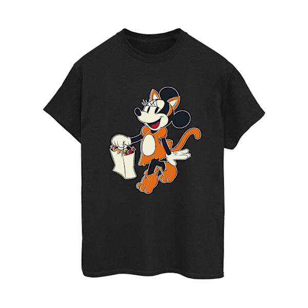 Mickey Mouse Dam/Kvinnor Katt Bus Eller Godis Minnie Mouse Tröja Black 3XL