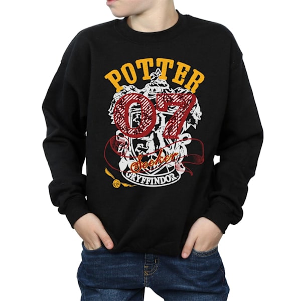 Harry Potter Pojkar Gryffindor Seeker Sweatshirt 5-6 År Svart Black 5-6 Years