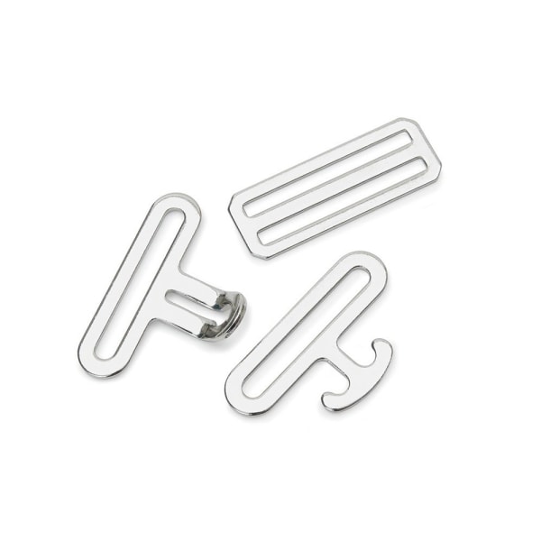 Shires Horse Surcingle Fastener Set (Pack of 3) One Size Silver Silver One Size