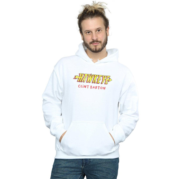 Marvel Herr Hawkeye AKA Clint Barton Hoodie 4XL Vit White 4XL