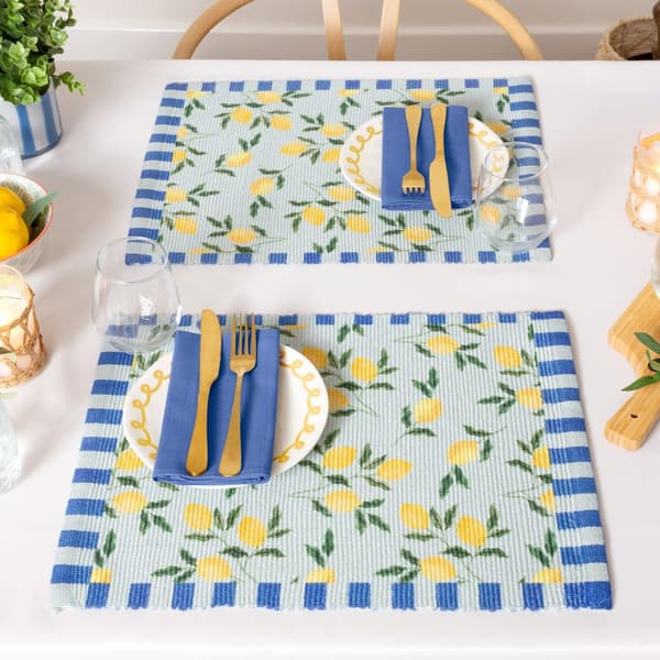 Furn Citron Underlägg (4-pack) One Size Blå/Gul Blue/Yellow One Size