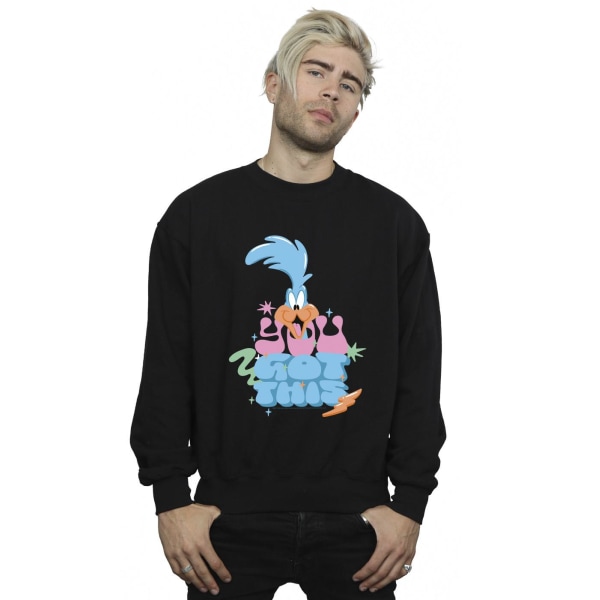 Looney Tunes Mens Roadrunner You Got This Sweatshirt S Svart Black S