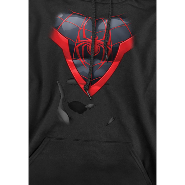 Spider-Man Herr Miles Morales Kostym Hoodie XXL Svart Black XXL