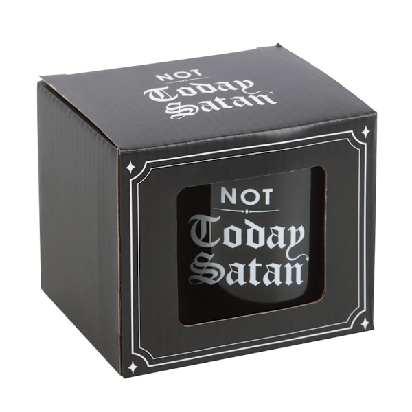 Något Annat Inte Idag Satan Mugg En Storlek Svart/Vit Black/White One Size