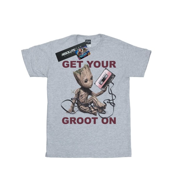 Marvel Mens Guardians Of The Galaxy Get Your Groot On T-Shirt 3 Heather Grey 3XL