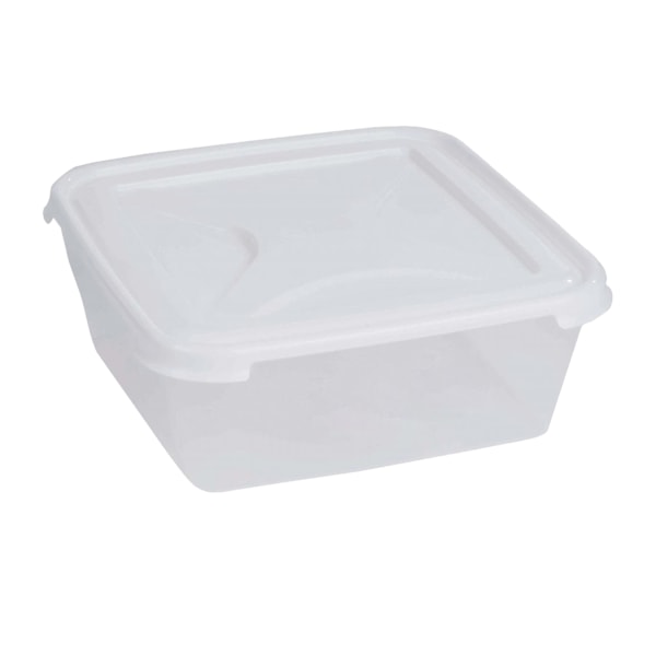 Wham Square Matbehållare 10 Liter Vit White 10 Litre