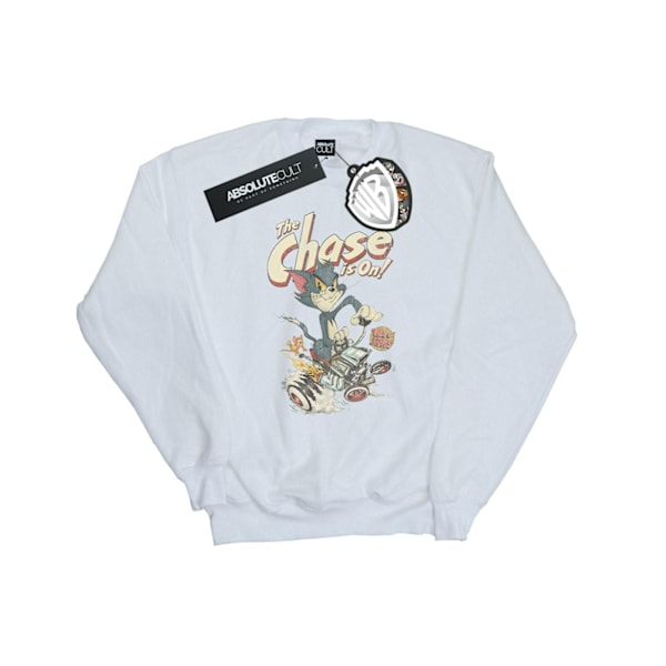 Tom And Jerry Dam/Damer The Chase Is On Sweatshirt L Vit White L