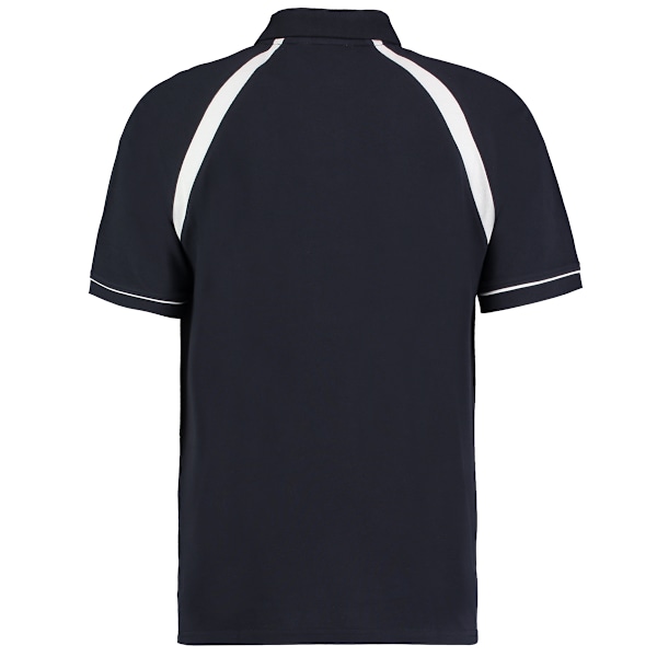 Kustom Kit Oak Hill Herr Kortärmad Poloskjorta 2XL Marinblå/Vit Navy/White 2XL