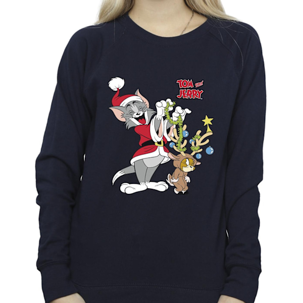 Tom & Jerry Dam/Damjul Jul Ren Sweatshirt 5XL Marinblå Navy Blue 5XL