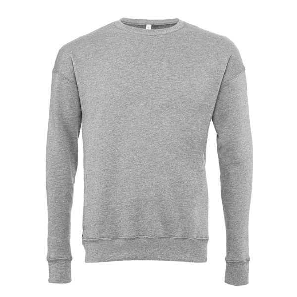 Bella + Canvas Unisex Drop Shoulder Sweatshirt XS Athlet Athletic Heather Grey XS
