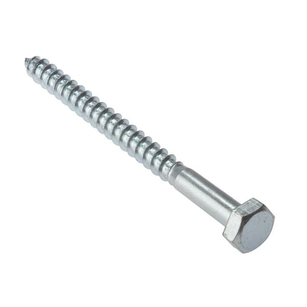 Forgefix Fransk träskruv, sexkantshuvud, Zp M10 x 60mm Påse 10 Multi Col Multi Colour M10 x 60mm Bag 10