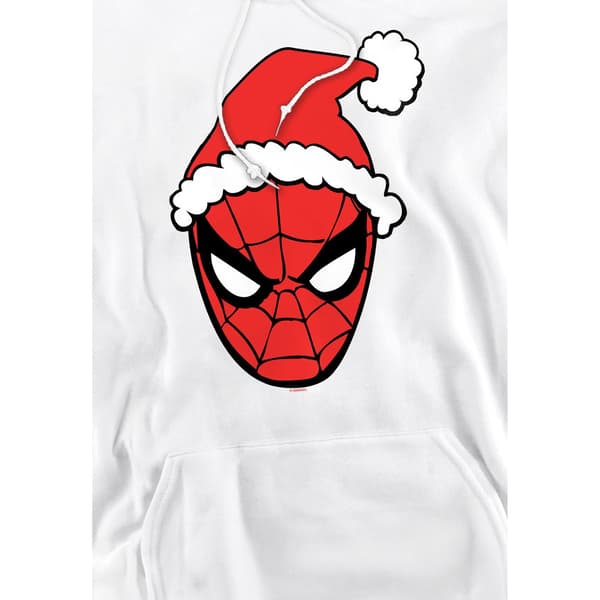 Spider-Man Herr Tomteluva Hoodie L Vit White L
