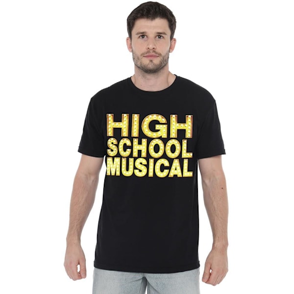 High School Musical Herr Logo T-Shirt XXL Svart Black XXL