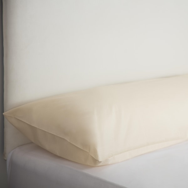 Belladorm Easycare Percale Bolster Pillowcase Kingsize Cream Cream Kingsize