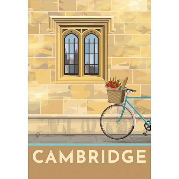 Georgina Westley Cambridge Print 50cm x 40cm Beige/Grå/Vit Beige/Grey/White 50cm x 40cm