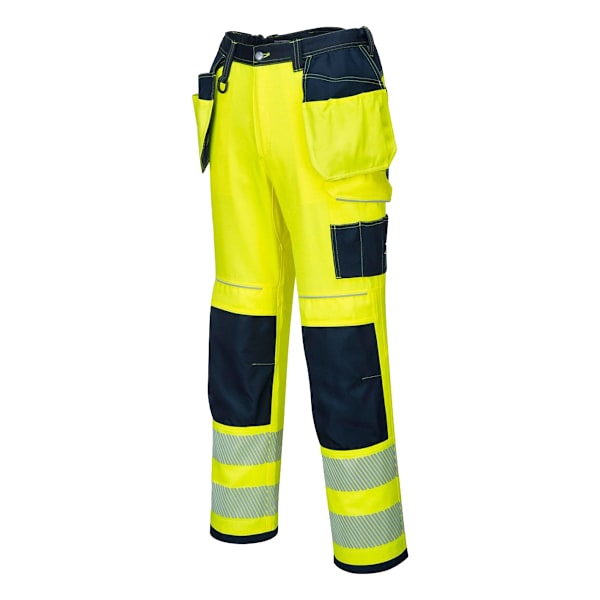 Portwest Herr PW3 Hi-Vis Byxor 40R Gul/Svart Yellow/Black 40R