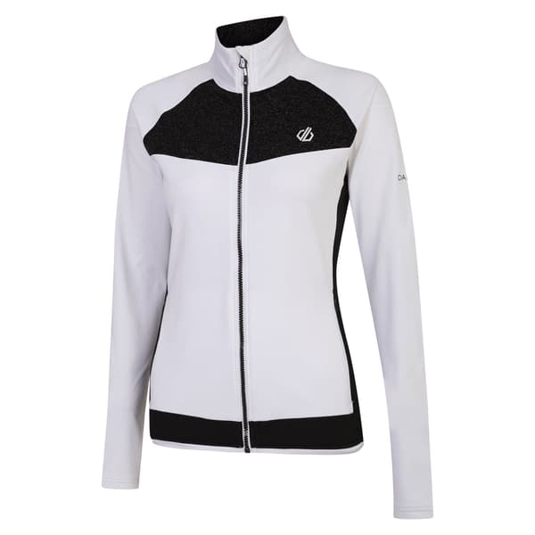 Dare 2B Dam Elation II Core Stretch Återvunnen Fleece 2 White/Black 20 UK