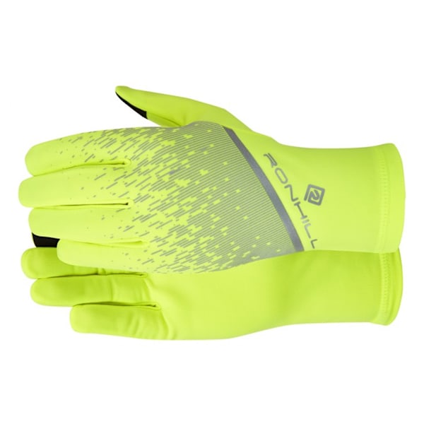 Ronhill Reflexhandske med Reflexlogo L Fluorescerande Gul Fluorescent Yellow L
