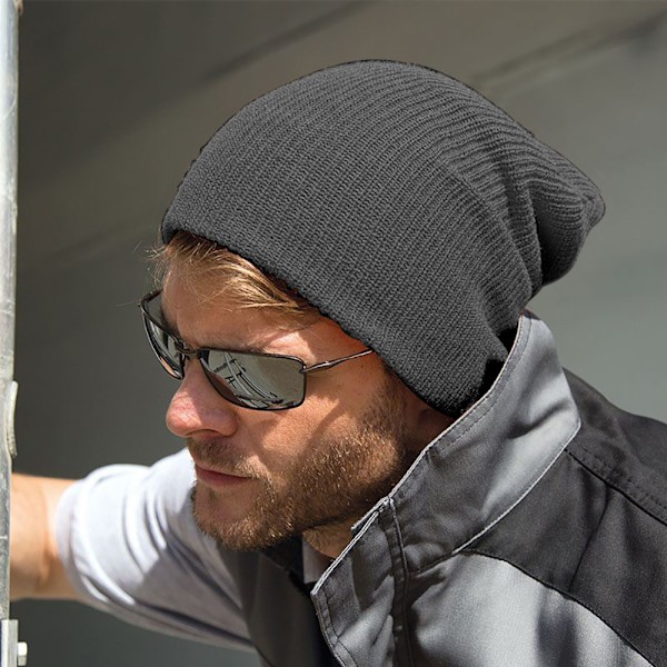 Result Winter Essentials Core Softex Beanie Hat One Size Charco Charcoal One Size