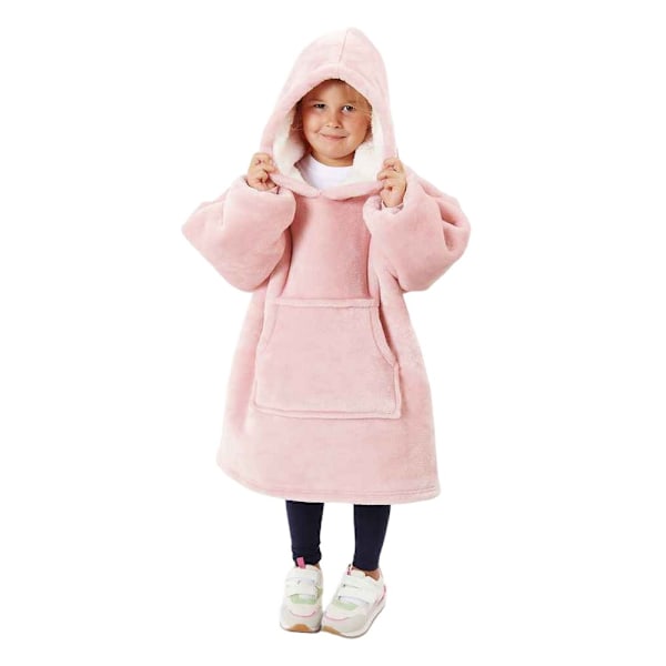 Brand Lab Barn/Barn Glow In The Dark Oversized Hoodie Filt 8-13 År Blush Rosa Blush Pink 8-13 Years