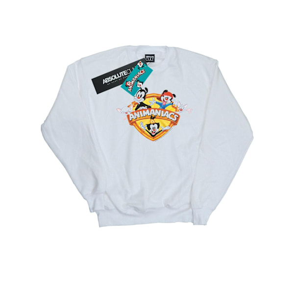 Animaniacs Mens Group Shield Sweatshirt 4XL Vit White 4XL