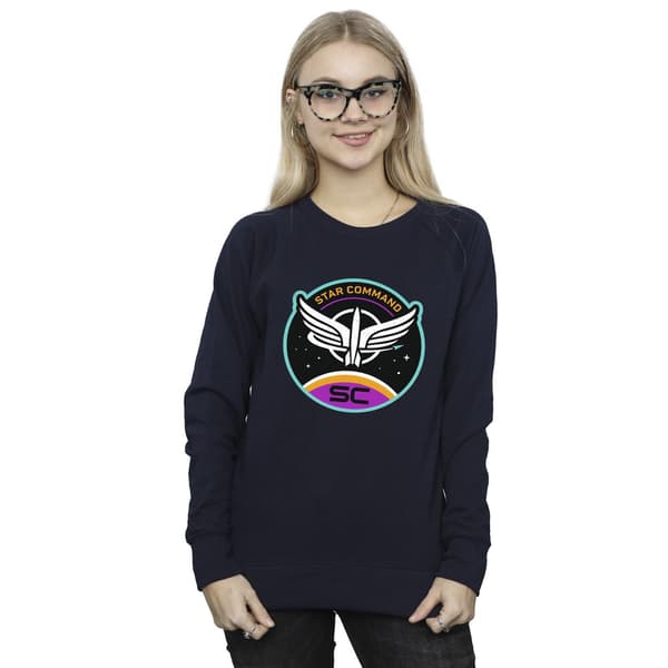 Disney Womens/Ladies Lightyear Star Command Circle Sweatshirt X Navy Blue XL