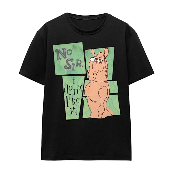 Ren & Stimpy Unisex Vuxen No Sir I Don´t Like It T-Shirt XXL Bl Black XXL