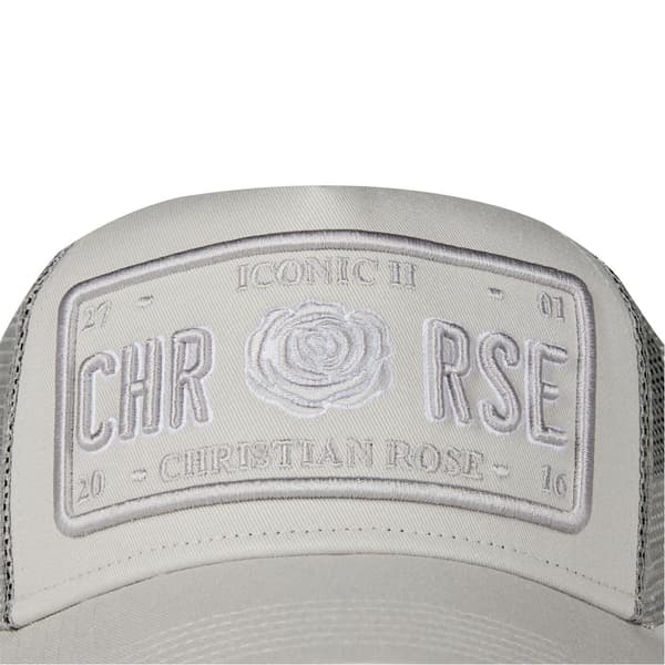 Christian Rose Li Plate Trucker Keps En Storlek Grå Grey One Size
