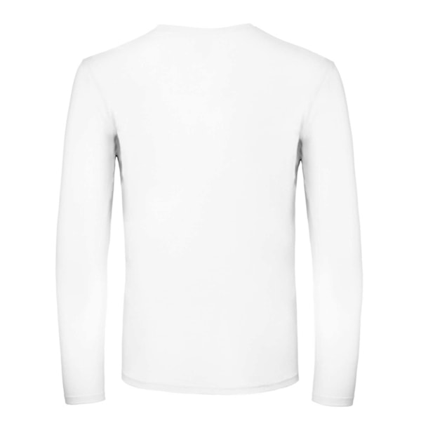 B&C Herr #E150 Långärmad T-shirt 3XL Vit White 3XL