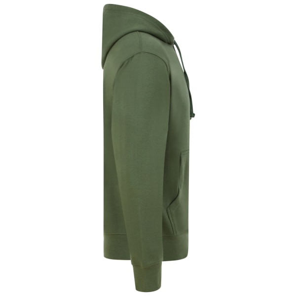 Casual Classics Ringspunnen hoodie i bomull för män XXL Militärgrön Military Green XXL