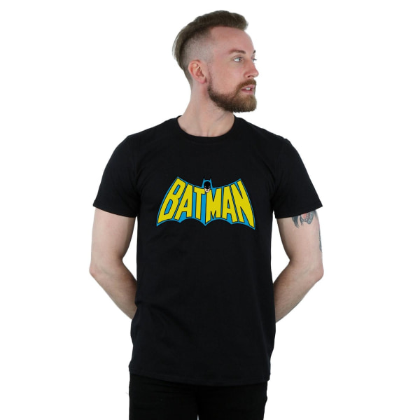 Batman Retro Logo Bomull T-shirt 3XL Svart Black 3XL