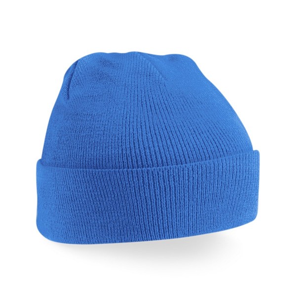 Beechfield Soft Feel Stickad Vintermössa En Storlek Safirblå Sapphire Blue One Size