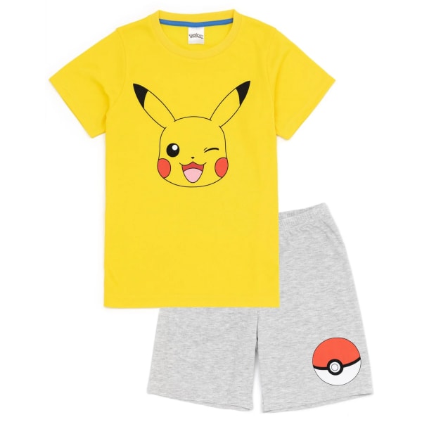 Pokemon barn/barn ansikte kort pyjamas set (paket med 2) 5-6 Ye Multicoloured 5-6 Years