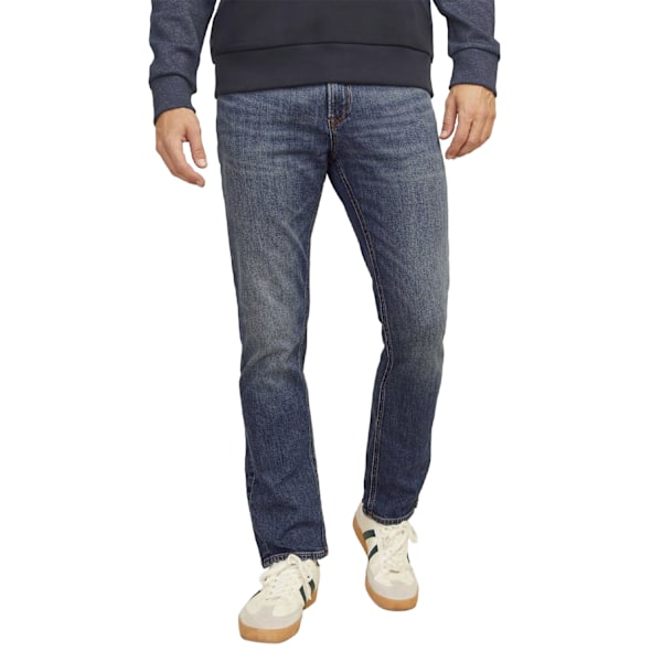 Jack And Jones Herr Clark Original Jeans 40R Blå Denim Blue Denim 40R