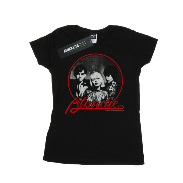 Blondie Dam/Dam Distressed Circle T-shirt XL Svart Black XL